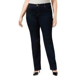 INC Plus Dark Wash Denim Jeans Straight Leg 18WP